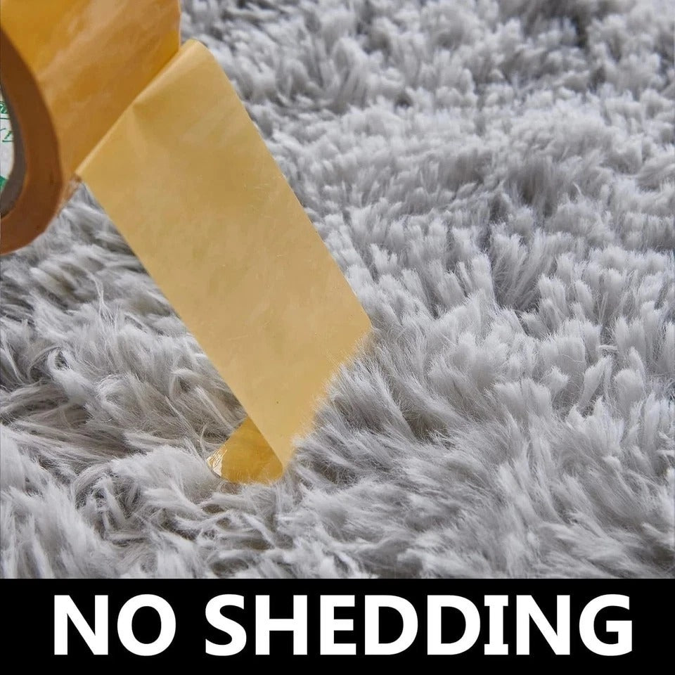 Elegant 6' x 9' High Pile Shag Rug - Anti-Skid, Stain Resistant for Living Room\