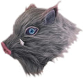 Inosuke Mask, Demon Boar Mask Full Head, Grey