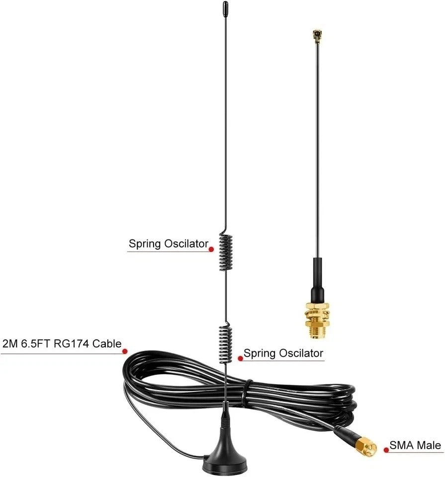 Meshtastic Long Range 915MHz Lora Magnetic Base Antenna with SMA Male for LoR...