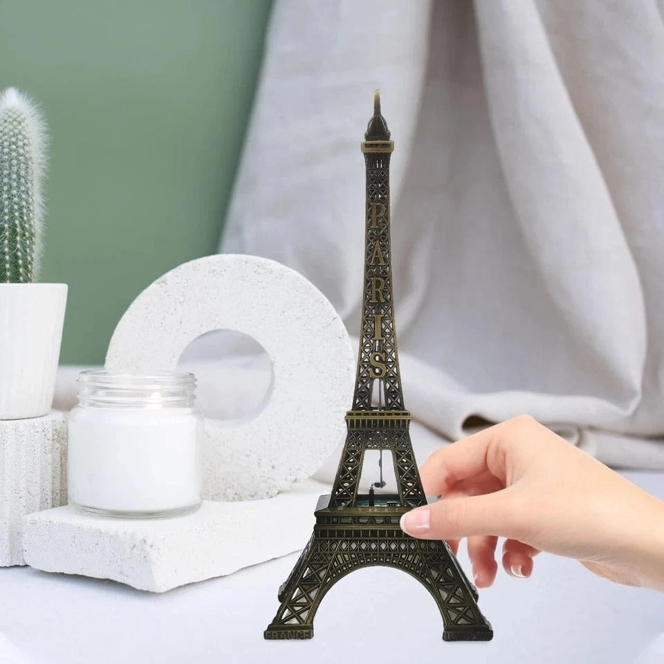 Eiffel Tower Statue, 9.7" Tall Tabletop Eiffel Tower Decor, Light up Eiffel Towe