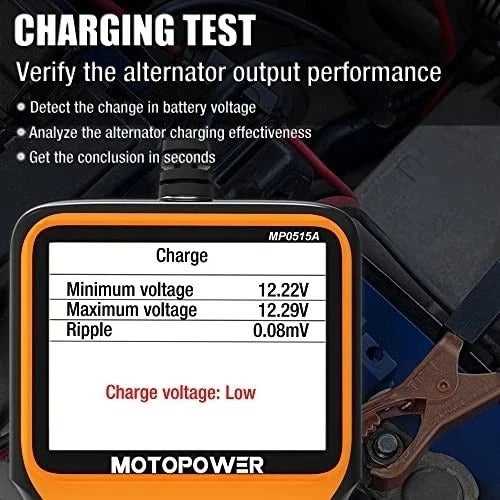 MP0515A 12V Car Battery Tester Automotive 100-2000 CCA Battery Load Tester