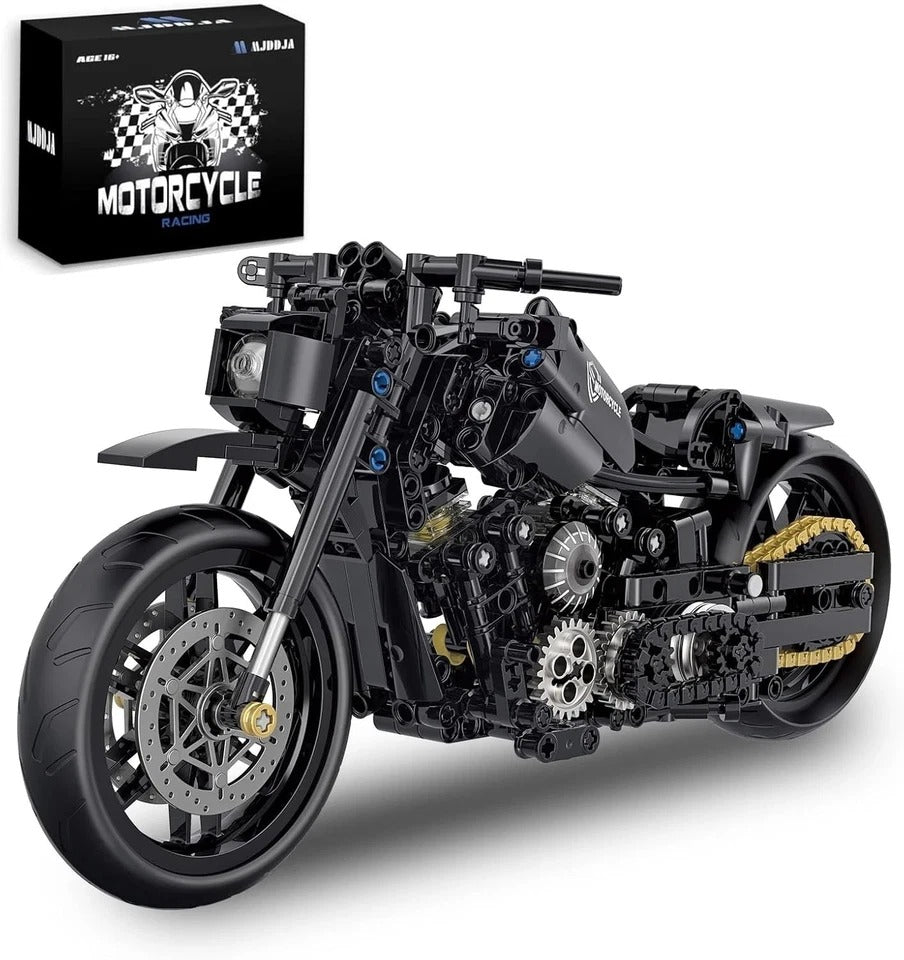 1:8 Motorcycle Building Set for Adults, Building Blocks for Adults, Collectible