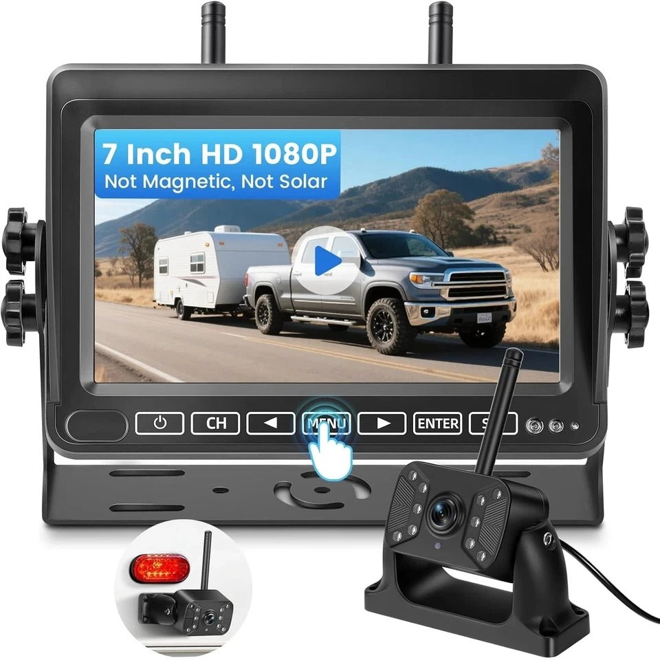 RV Backup Camera Wireless Plug & Play for Furrion Pre-Wired Rvs - 7″ Touchkey 4