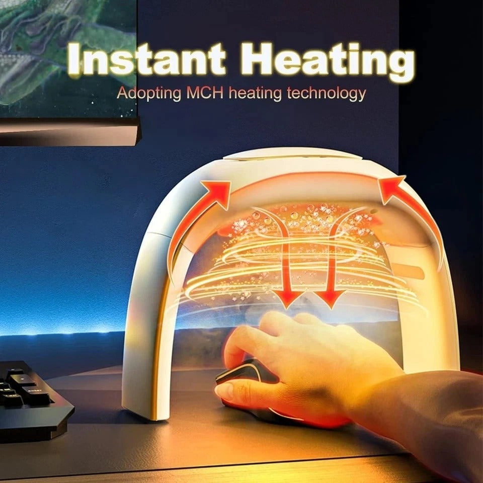Heated Mouse Pad Hand Warmer 110V 100W Adjustable Desk Hand Heater White
