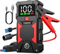 5000A 24800mAh 12V Car Jump Starter for Gas/Diesel with USB, LED & Display