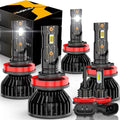 LED Bulb Combo for Toyota Tacoma 2016–2024 H9 H11 H16 High/Low/Fog 6-Pack