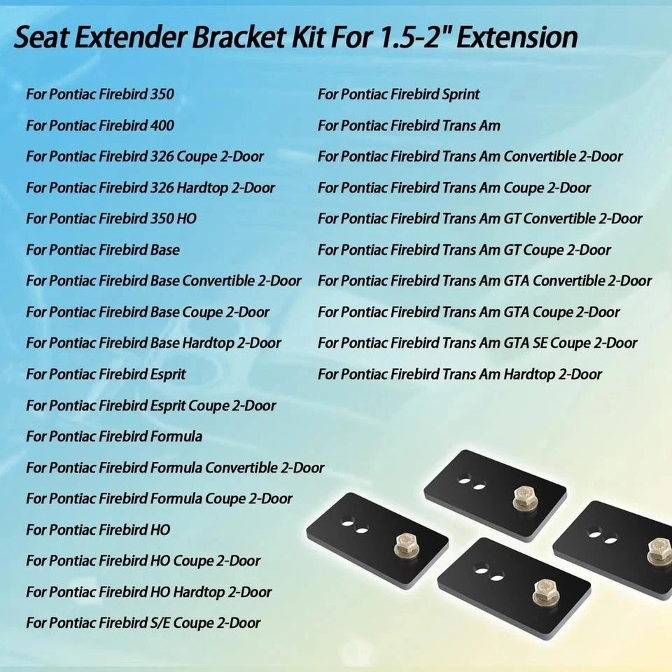Seat Relocation Brackets/Seat Relocation Brackets Kit Compatible with 1967-20...