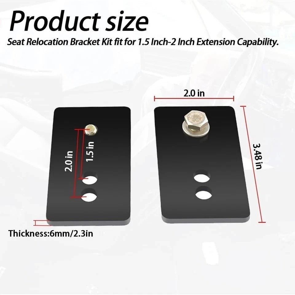 Seat Relocation Brackets/Seat Relocation Brackets Kit Compatible with 1967-20...