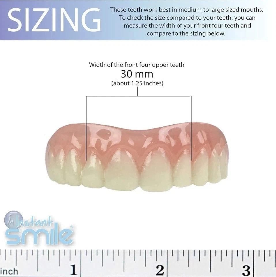 Luxury Cosmetic Upper: Handcrafted Realistic Teeth for At-Home Smile Makeover