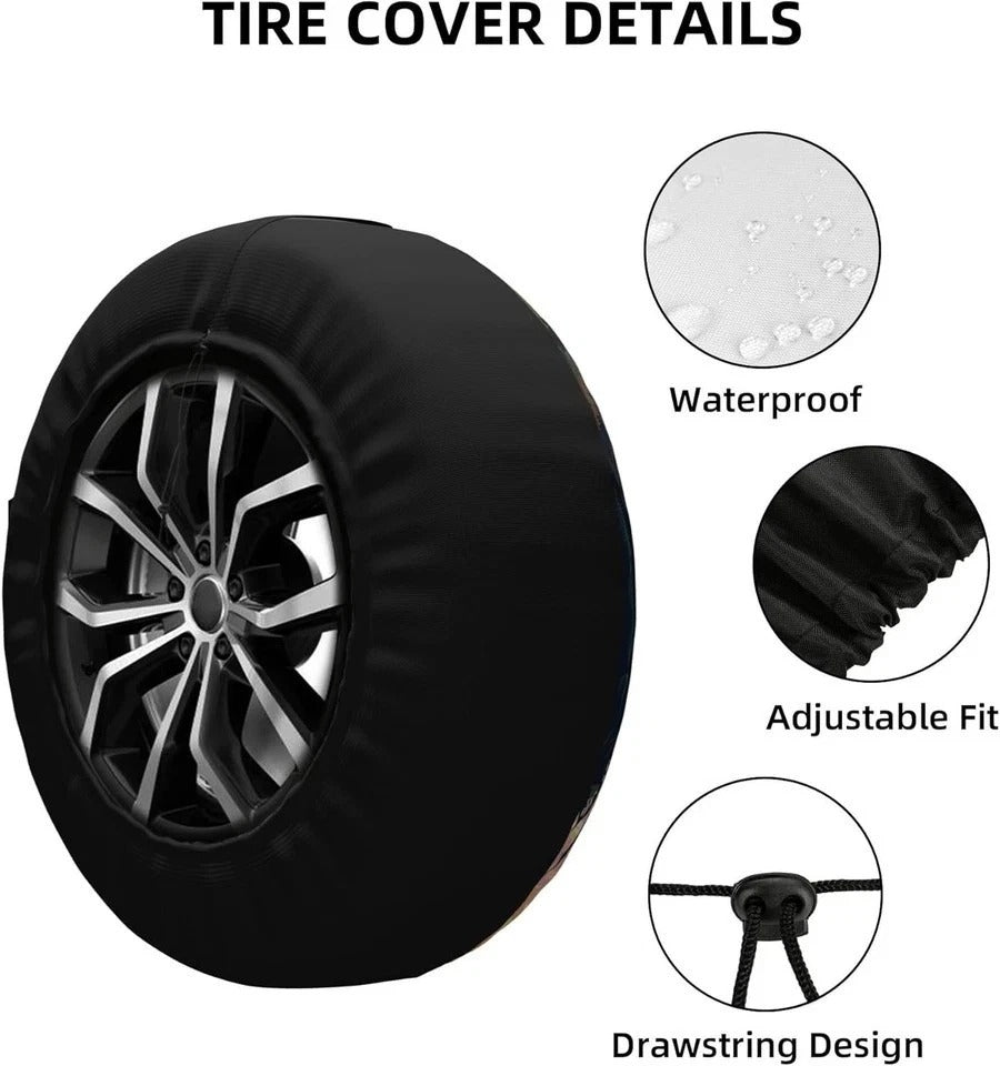 Spare Tire Cover for RV Camper Trailer Mountains Forest Nature 16 inch