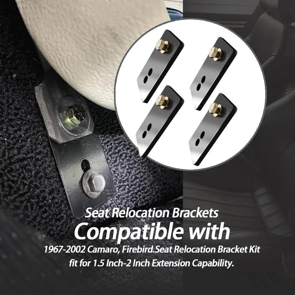 Seat Relocation Brackets/Seat Relocation Brackets Kit Compatible with 1967-20...