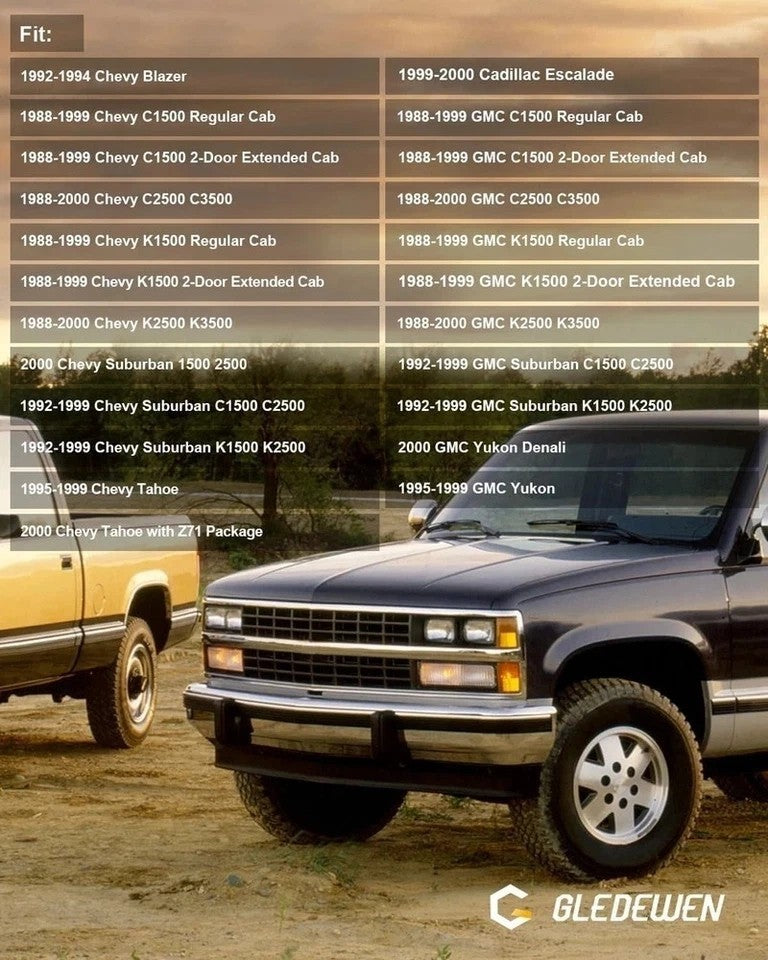 1 Pair Door Seal Weatherstrip for 1988-2000, Compatible with Chevy GMC C1500 ...