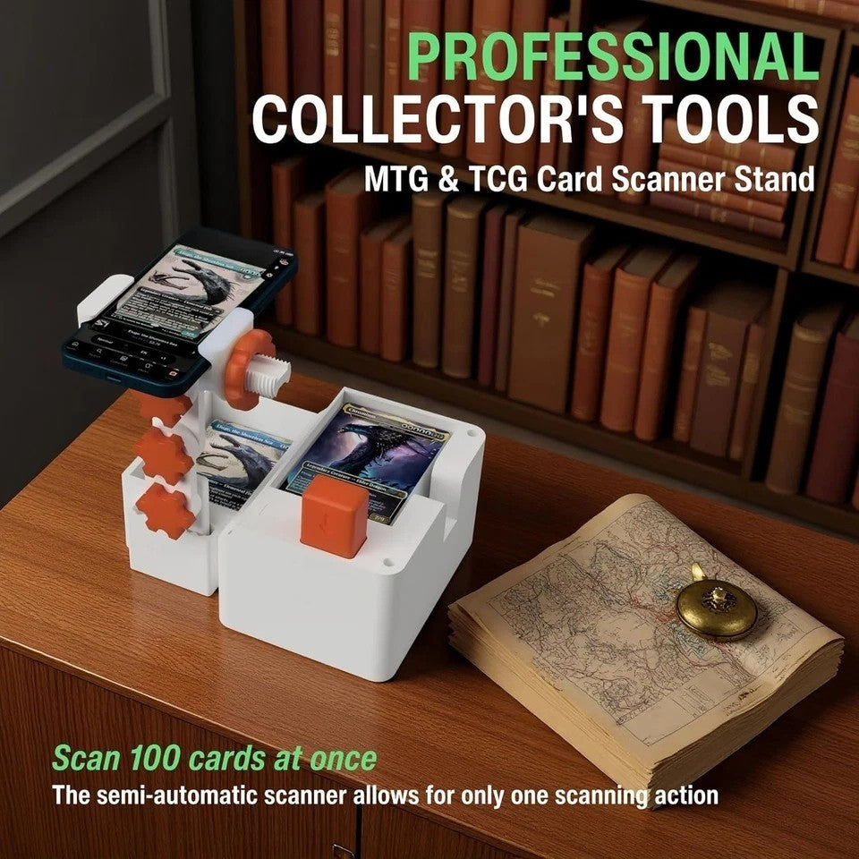 Card Scanner Pro: Automatic Card Scanner & Stand for MTG, TCG & Sports Cards