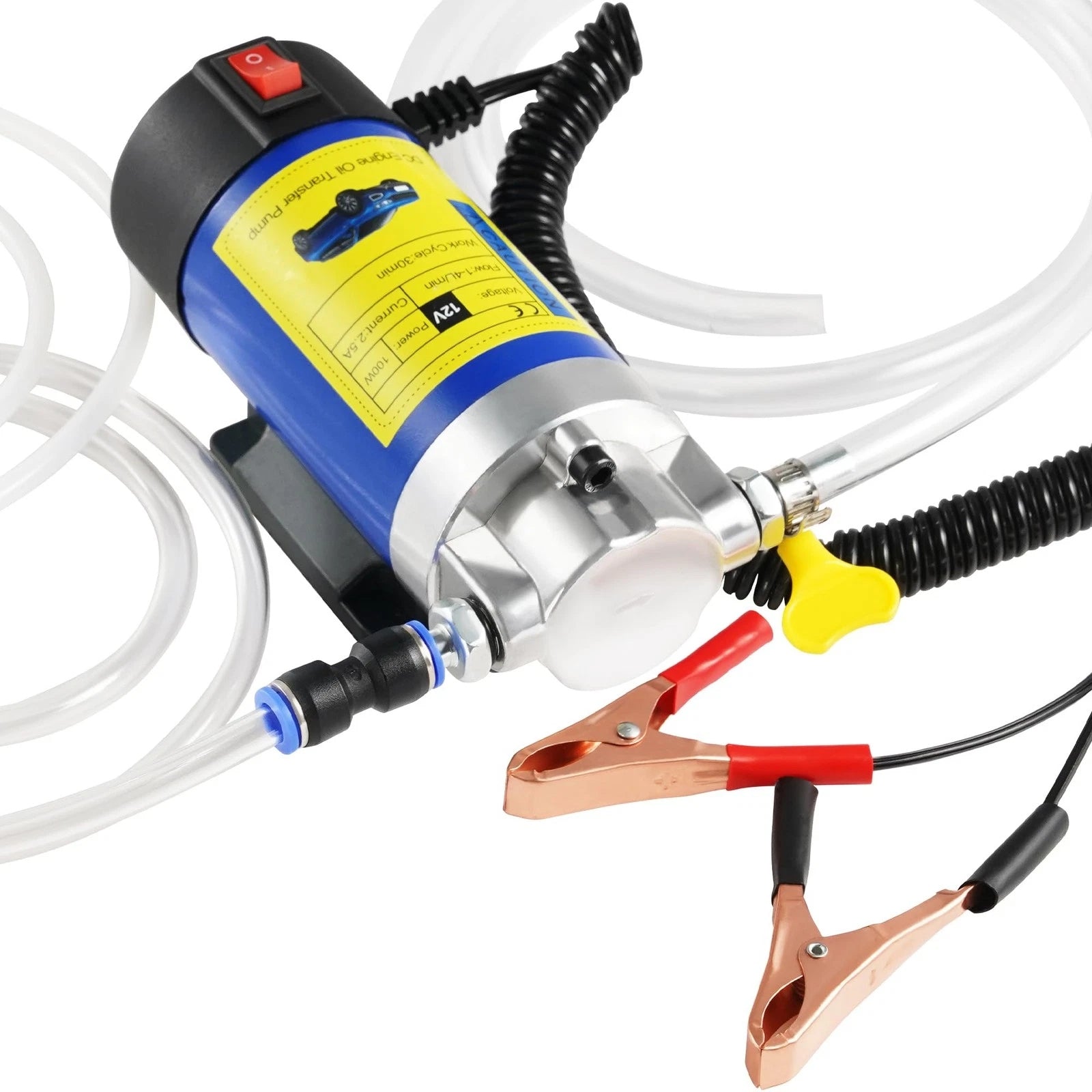 12V Electric Oil Extractor Pump for Engine Oil & Fluid Transfer 100W