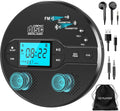 Rechargeable Personal Small Portable CD Player for Car with Bluetooth Headphones