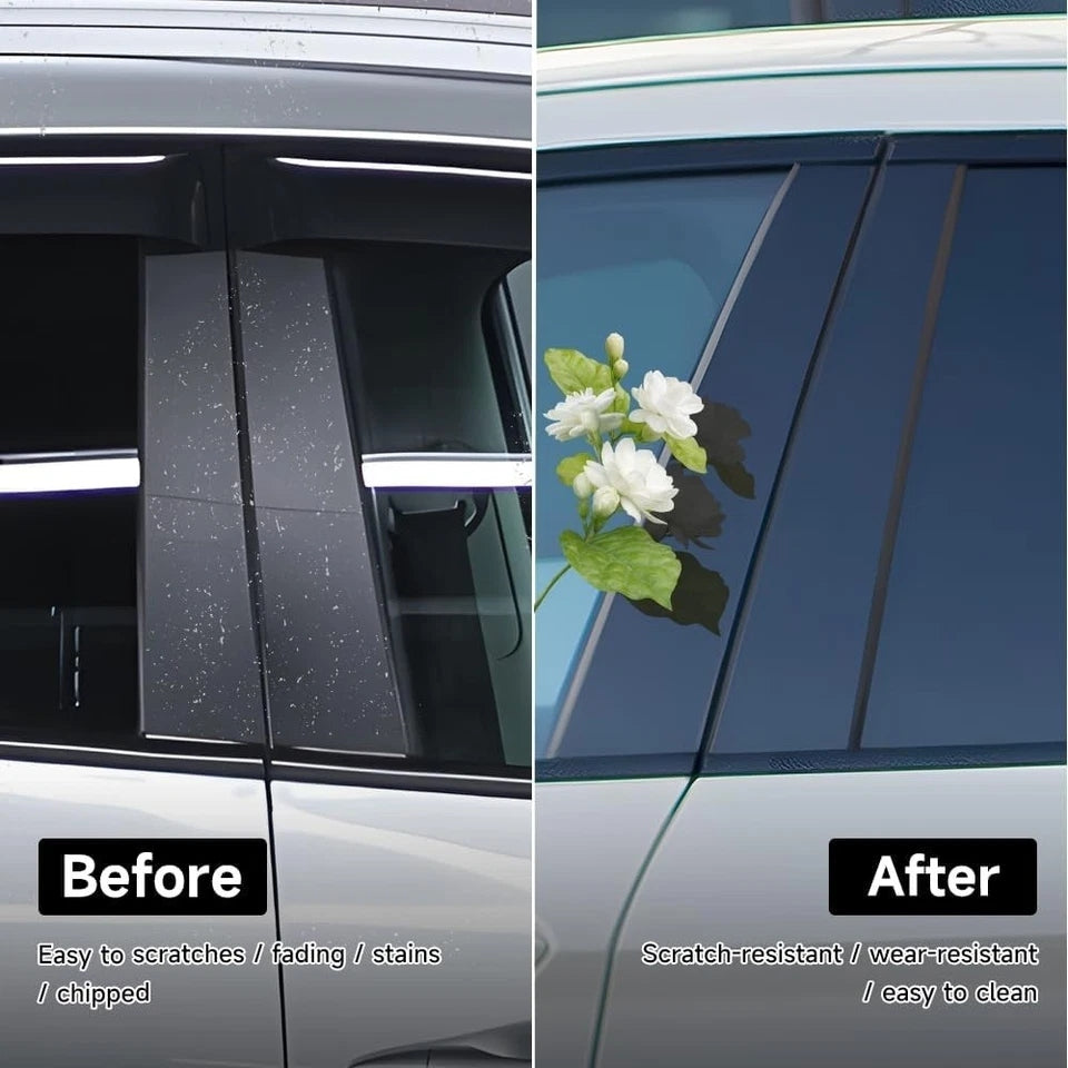Pair Windshield B Pillar Trim Panel Door Outside Cover Ford Explorer 2011-2017