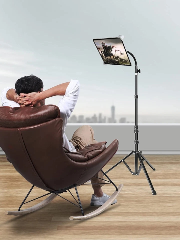 Floor Ipad Pro Stand 70" Gooseneck Tripod Stand For Ipad Pro 12.9 Inch Heavy Dut