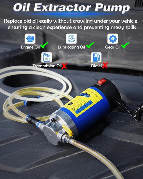 12V Electric Oil Extractor Pump for Engine Oil & Fluid Transfer 100W