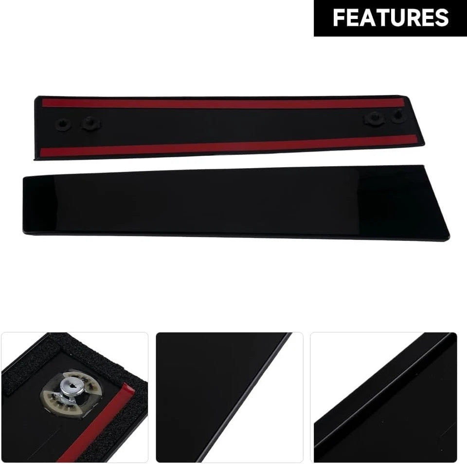 Pair Windshield B Pillar Trim Panel Door Outside Cover Ford Explorer 2011-2017