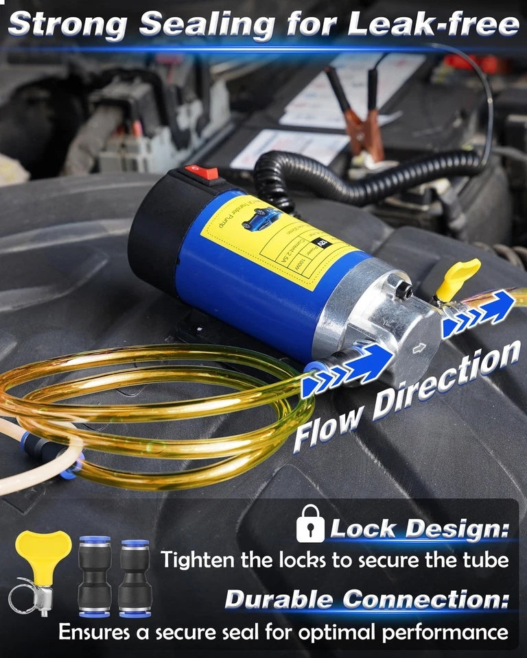 12V Electric Oil Extractor Pump for Engine Oil & Fluid Transfer 100W