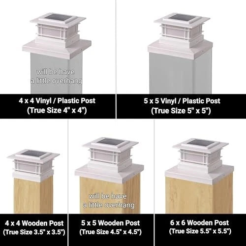 8 Pack Solar Flame Post Lights Outdoor Solar Powered Fence Post White Shell Cap