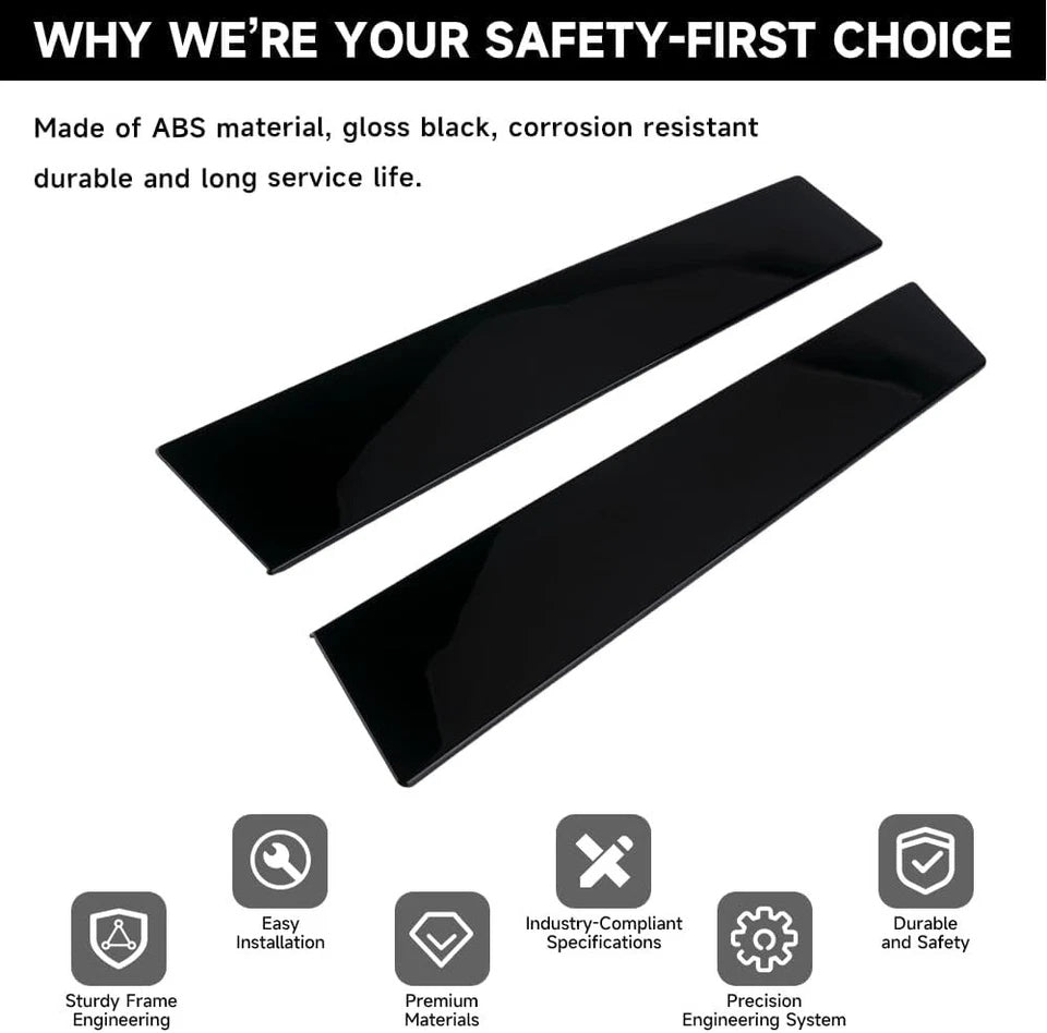 Pair Windshield B Pillar Trim Panel Door Outside Cover Ford Explorer 2011-2017