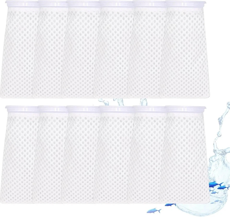 12 Pack 4 Inch Filter Sock, 150 Micron, Ring Honeycomb Filter Socks, Filter Sock