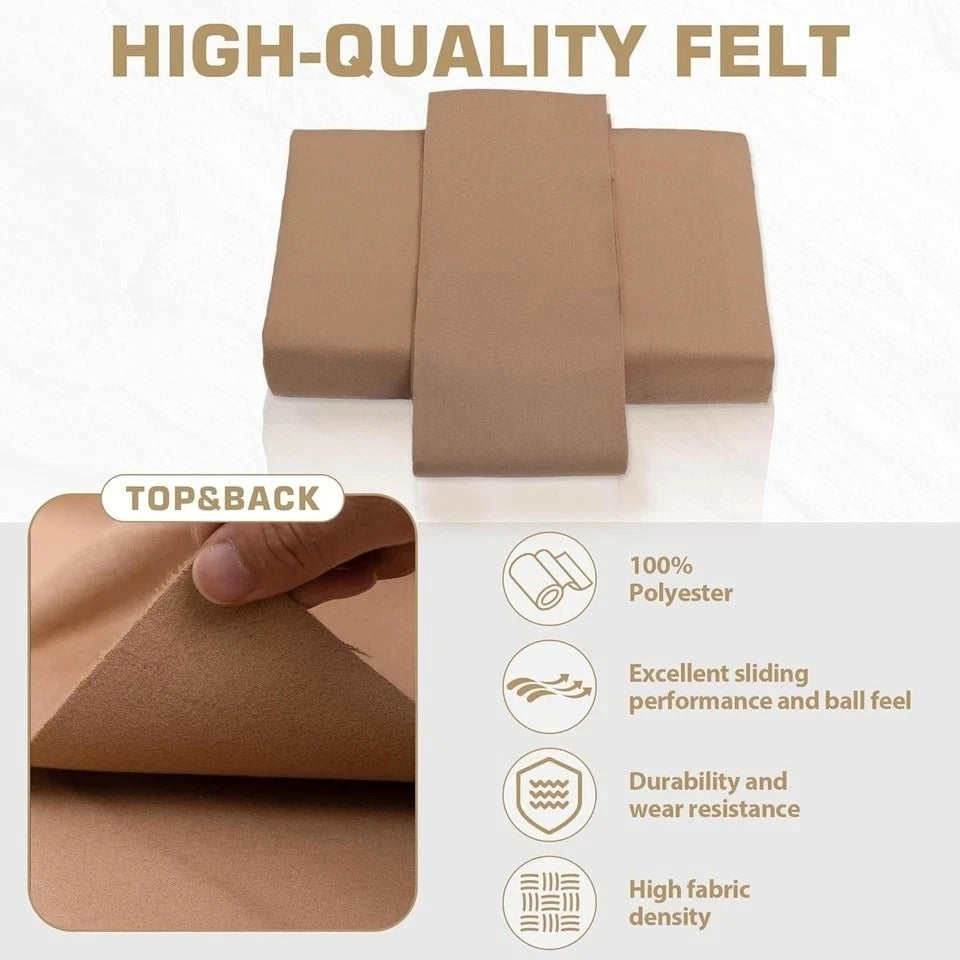 Pool Table Felt and Bumper Kit Felt for Billiard Cloth with Pool Table Bumpers a