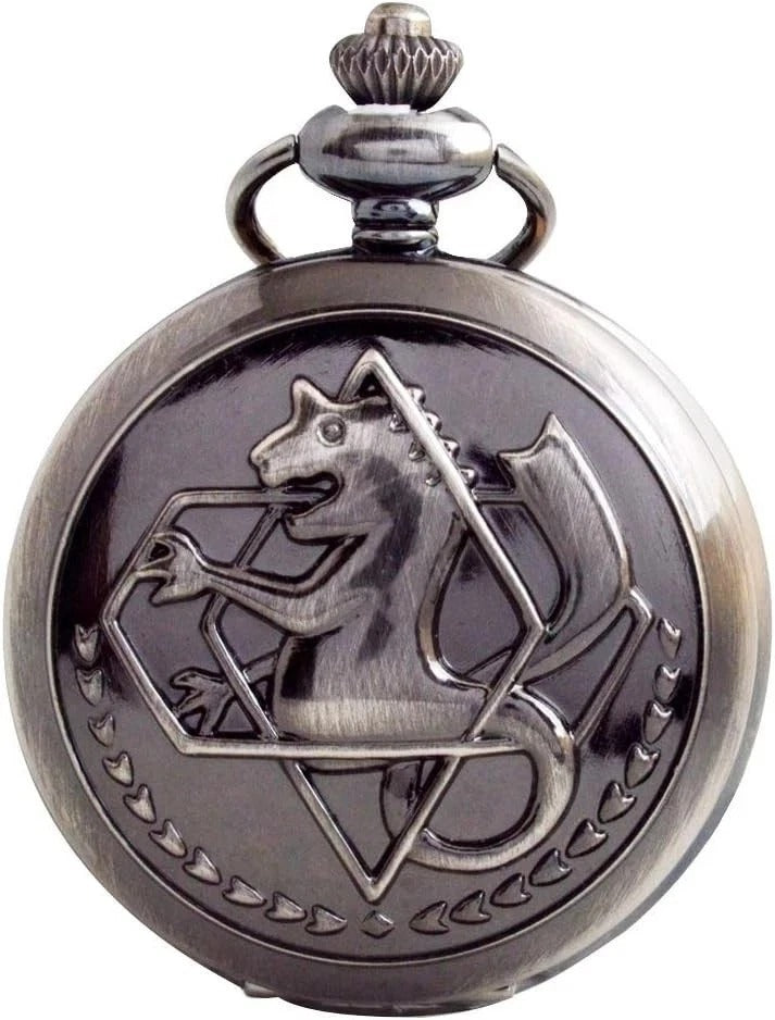 Fullmetal Alchemist Pocket Watch with Chain Box for Cosplay Accessories Anime...