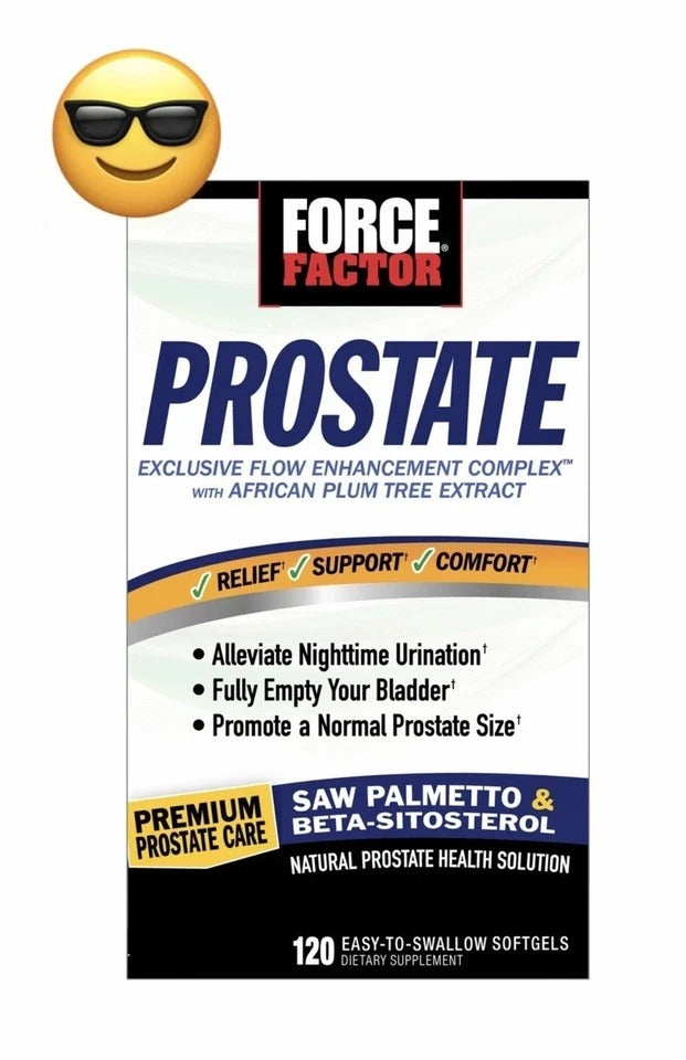 Force Factor Prostate Support Supplement - 120 Softgels