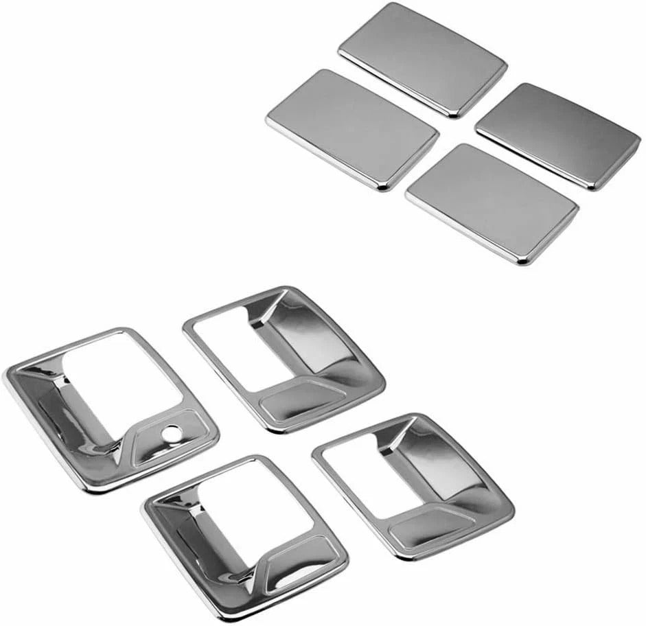 Chrome Plated Door Handle Cover Compatible with 1999-2016 F-250 F-350 F-450