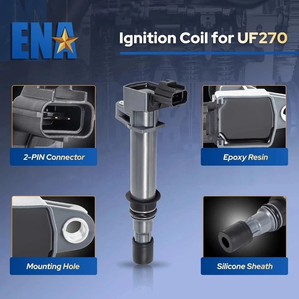 ENA Set of 8 Ignition Coil Packs for UF270 Compatible with Dodge Ram 1500 4.7 Je