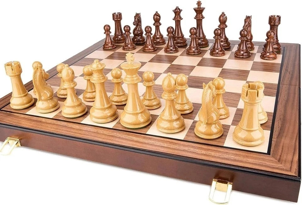 Weighted Chess Pieces High Polymer 4.25" King +2 Queens, Tournament Set