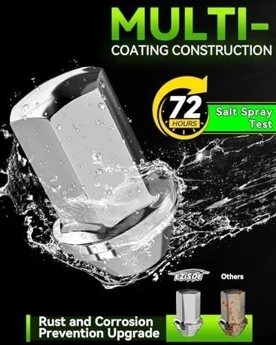 24 PCS 14x1.5 Pitch Studs Wheel Lug Nuts, 1.8 inch Height OEM 24pcs（14x1.5 CH）