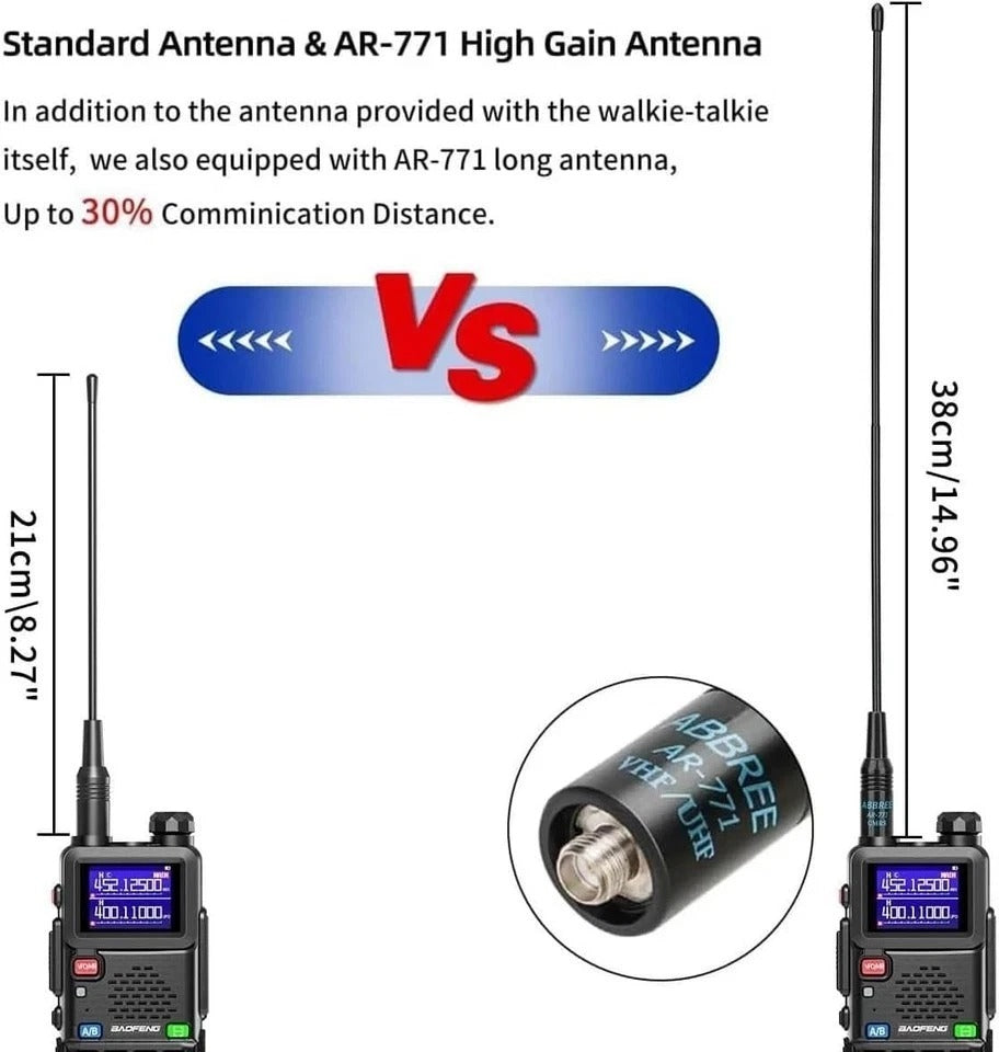 2 Pack BAOFENG Ham Radio Long Range 10W Walkie Talkies USB-C Rechargeable 999CH