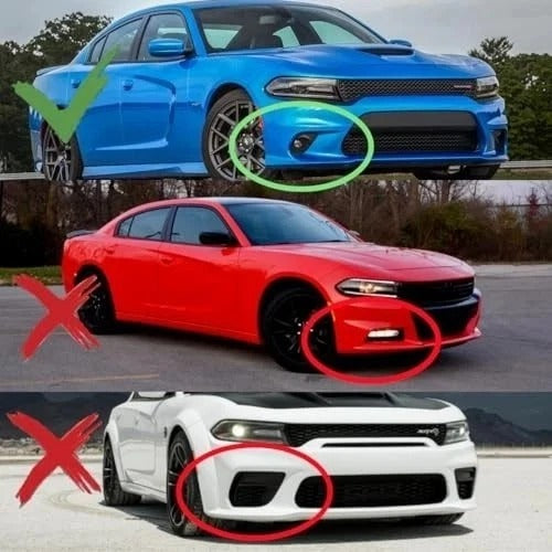 Front Bumper Lip Splitter Spoiler Fit for Dodge Charger SRT Gloss Black Style