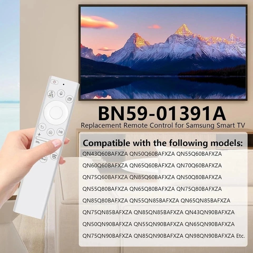 BN59-01391A Solar-Powered Voice Remote Replacement for Samsung TV Remote with...