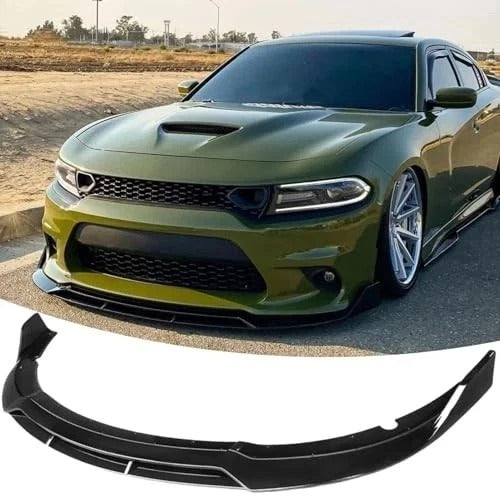 Front Bumper Lip Splitter Spoiler Fit for Dodge Charger SRT Gloss Black Style