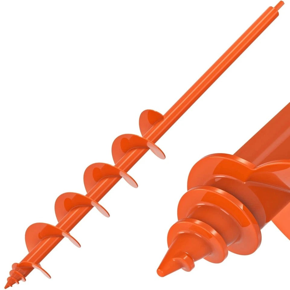 Threaded Auger Drill Bit Pro 3.5''x32'' Garden Earth Auger with Self-Tapping ...