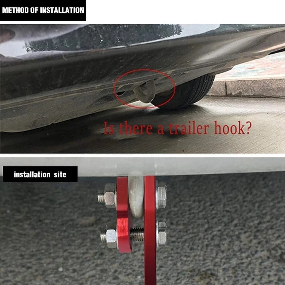 Rear Tow Towing Hook for Universal Car Auto Trailer Ring Aluminum Racing Tra