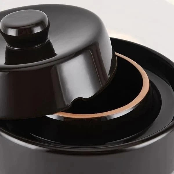 Fermentation Crock 5 Liter / 1.3 Gallon, Sauerkraut Crock with Lid, Weights & Po