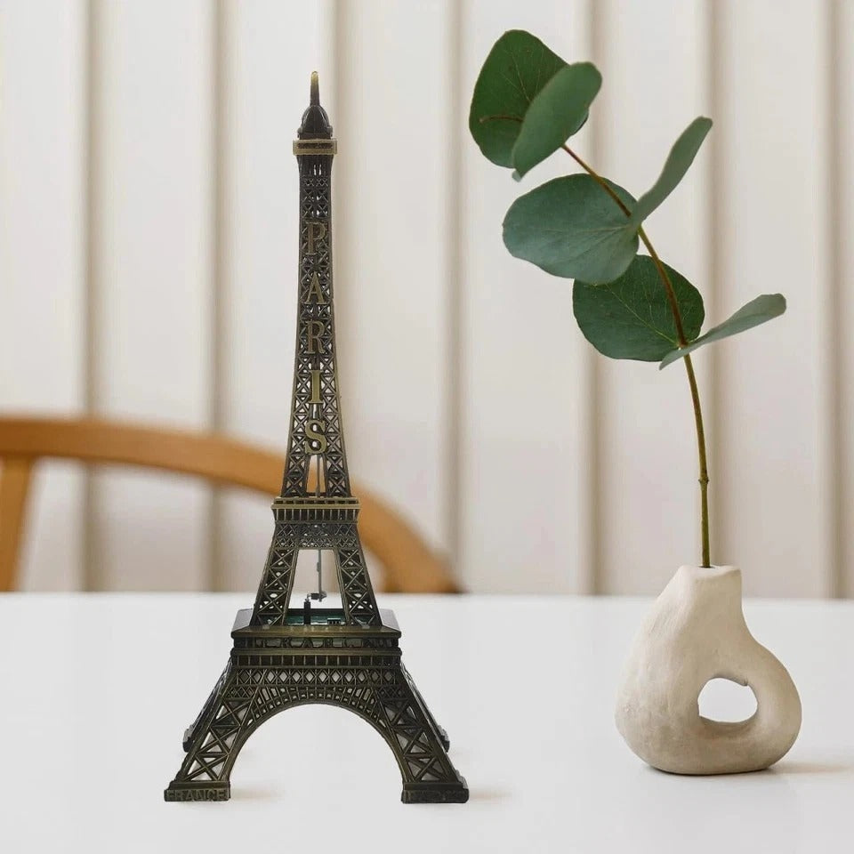 Eiffel Tower Statue, 9.7" Tall Tabletop Eiffel Tower Decor, Light up Eiffel Towe