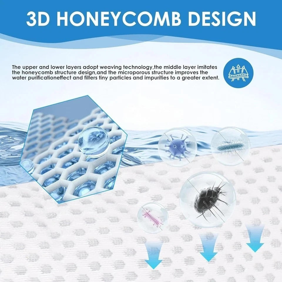 12 Pack 4 Inch Filter Sock, 150 Micron, Ring Honeycomb Filter Socks, Filter Sock