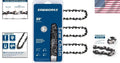 20 Inch Chainsaw Bar and Chains, .050'' Gauge .325" Pitch 78DL Fits Echo CS-490/