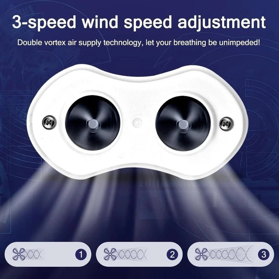 Anti Snoring Device Twin Turbine Electric Adjustable Wind Speed