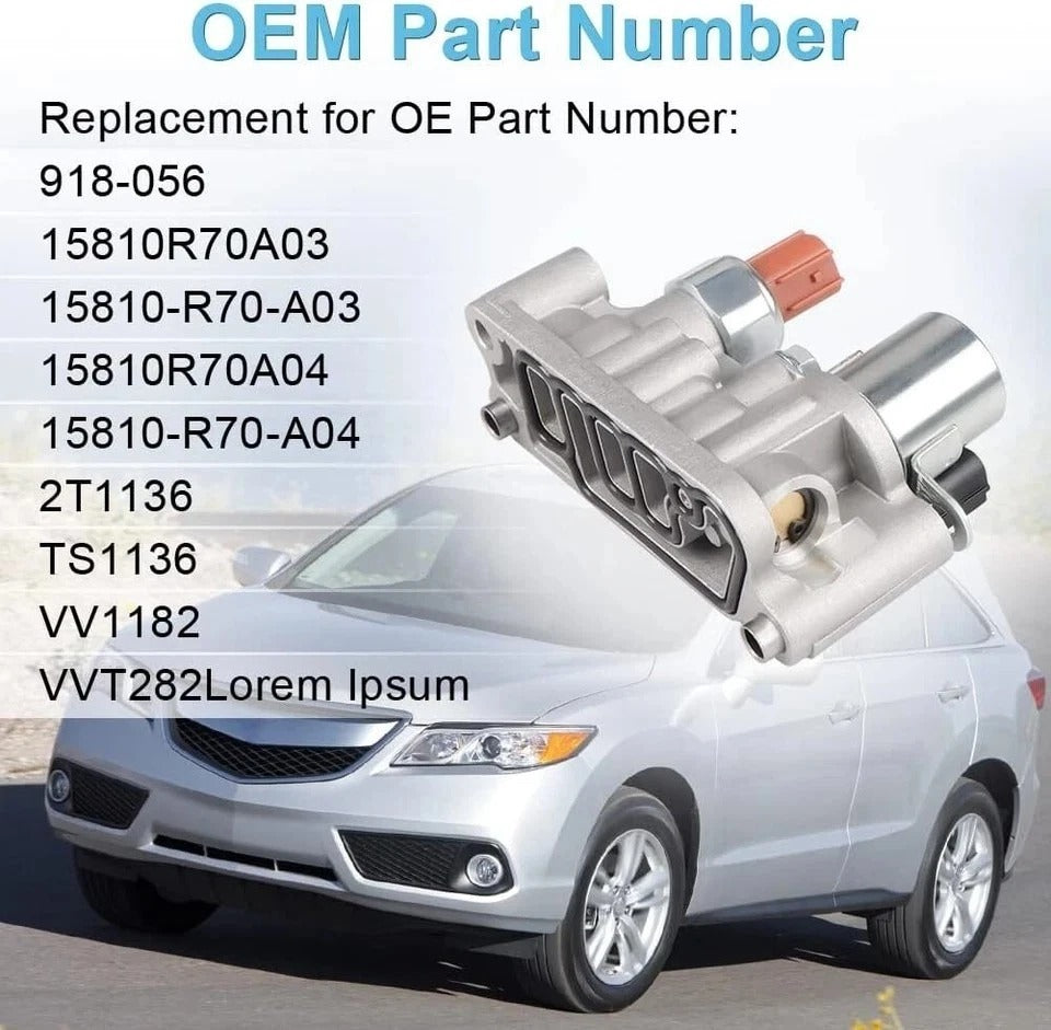 Engine Variable Valve Timing VVT Solenoid Compatible with 2008-2012 Honda Accord