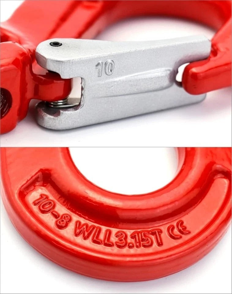 2 Pack 1/2” Clevis Slip Hooks G80 6940Lbs Heavy Duty Tow Latch Hook Trailer Rig