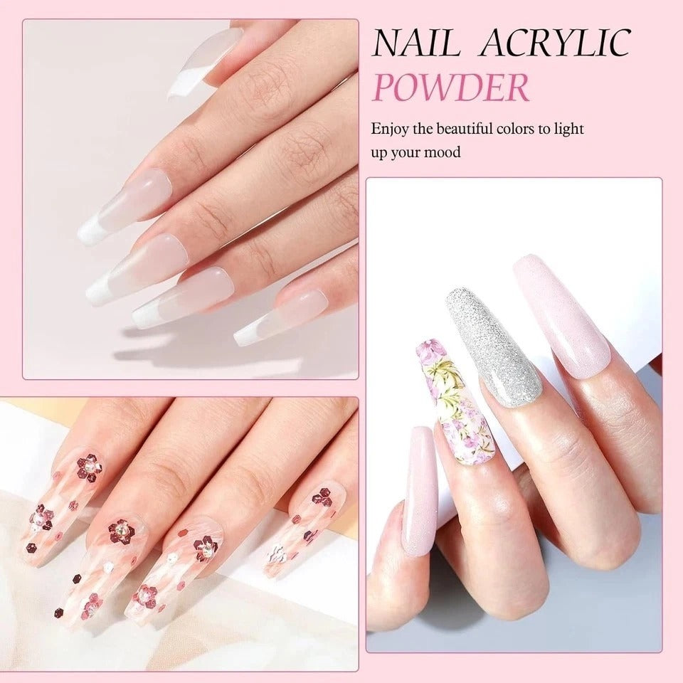 Acrylic Nail Kit with Drill and U V Light, Professional Acrylic Nail Kits with E