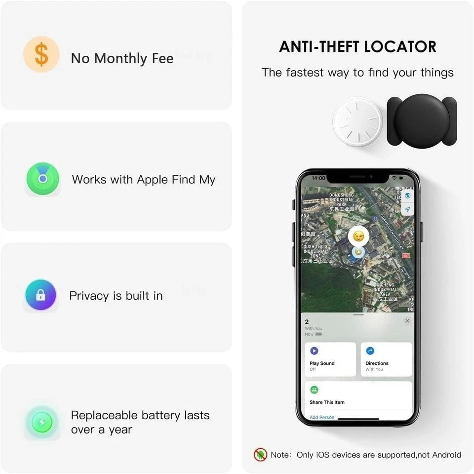 Hidden Car GPS Tracker - No Monthly Fees, iOS Compatible