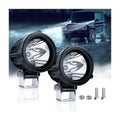 2" LED Round Light 20W Spot Driving Light Waterproof Off-Road Work Lamp White
